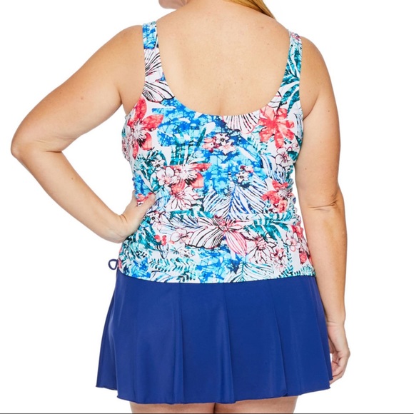 Azul one piece Swim Dress - Picture 12 of 12